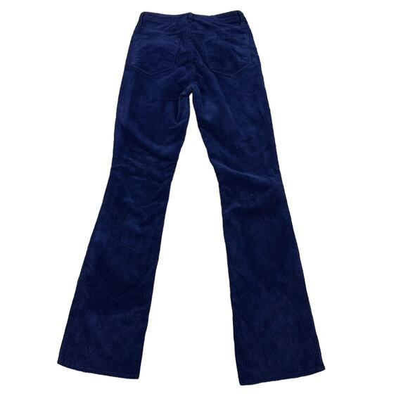 L’AGENCE Blue Corduroy Straight Leg Pants Women's Size 25 NWT Boho Retro Chic - Picture 2 of 4